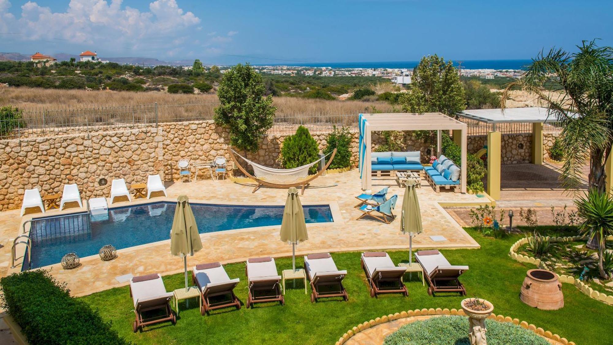 Azzuro Villa With Private Pool By Estia Chersonissos Buitenkant foto