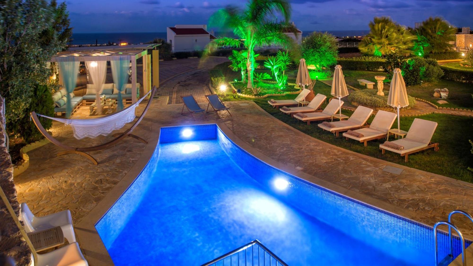 Azzuro Villa With Private Pool By Estia Chersonissos Buitenkant foto