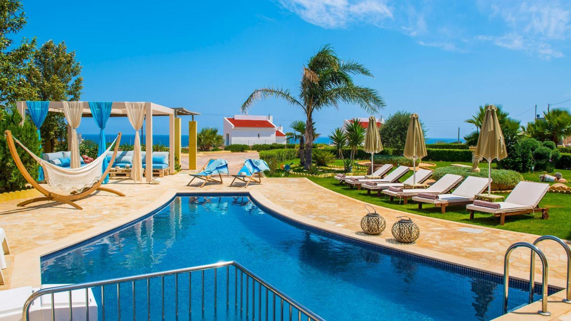 Azzuro Villa With Private Pool By Estia Chersonissos Buitenkant foto